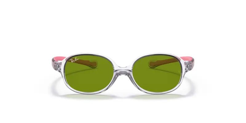 Bambino RJ9187S 7082/2 Occhiali da sole Nylon Trasparente Verde Rotonda Normale miniatura 3