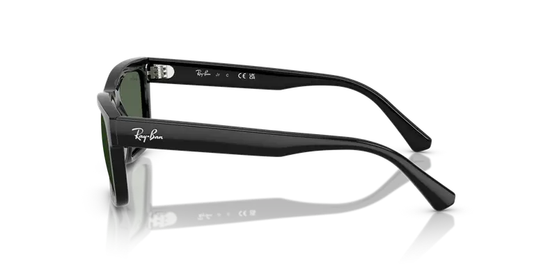 Ray - Ban Bambino RJ9196S 100/71 Occhiali da sole Iniettato Nero Verde Squadrata Normale miniatura 3