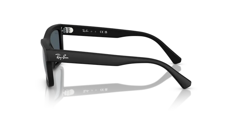 Ray - Ban Bambino RJ9196S 100S55 Occhiali da sole Iniettato Nero Blu Squadrata Specchiate miniatura 3