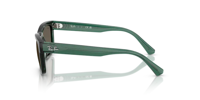 Ray - Ban Bambino RJ9196S 7189/3 Occhiali da sole Iniettato Verde Marrone Squadrata Normale miniatura 3