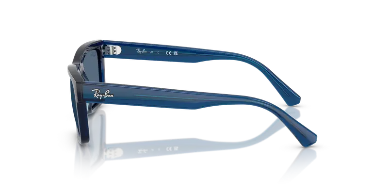 Ray - Ban Bambino RJ9196S 719080 Occhiali da sole Iniettato Blu Blu Squadrata Normale miniatura 3