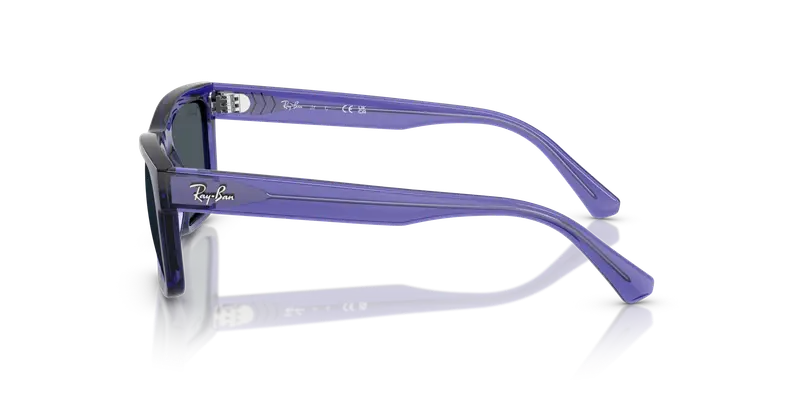 Ray - Ban Bambino RJ9196S 719187 Occhiali da sole Iniettato Viola Grigio Squadrata Normale miniatura 3