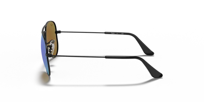 Ray - Ban Bambino RJ9506S JUNIOR AVIATOR 201/55 Occhiali da sole Metallo Nero Blu Pilot Normale Flash miniatura 3