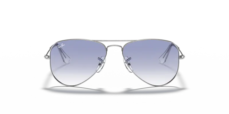 Ray - Ban Bambino RJ9506S JUNIOR AVIATOR 212/19 Occhiali da sole Metallo Argento Blu Pilot Normale Sfumato miniatura 2