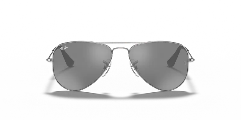 Ray - Ban Bambino RJ9506S JUNIOR AVIATOR 212/6G Occhiali da sole Metallo Argento Grigio Pilot Normale miniatura 2