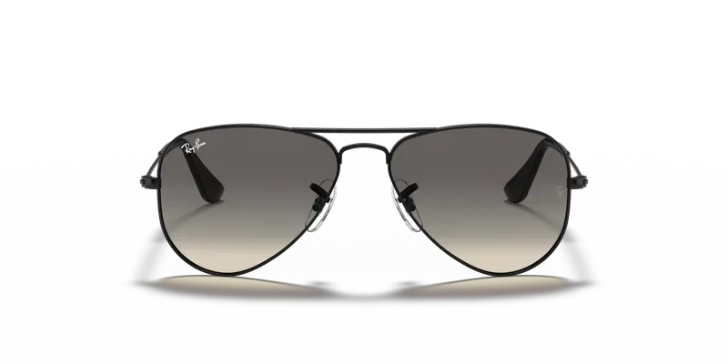 Ray - Ban Bambino RJ9506S JUNIOR AVIATOR 220/11 Occhiali da sole Metallo Nero Grigio Pilot Normale Sfumato miniatura 2