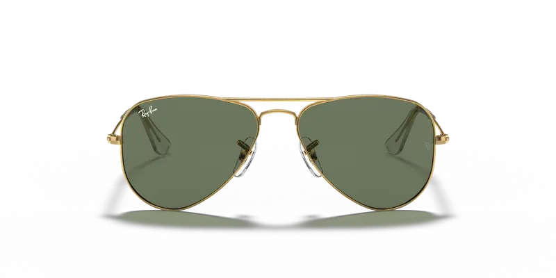Ray - Ban Bambino RJ9506S JUNIOR AVIATOR 223/71 Occhiali da sole Metallo Oro Verde Pilot Normale miniatura 2