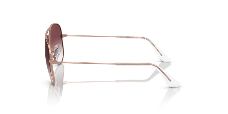 Ray - Ban Bambino RJ9506S JUNIOR AVIATOR 291/8H Occhiali da sole Metallo Oro Viola Pilot Normale Sfumato miniatura 3