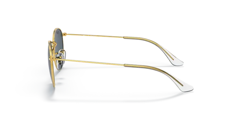 Ray - Ban Bambino RJ9547S JUNIOR ROUND 286/2V Occhiali da sole Metallo Oro Blu Rotonda Polarizzata miniatura 3