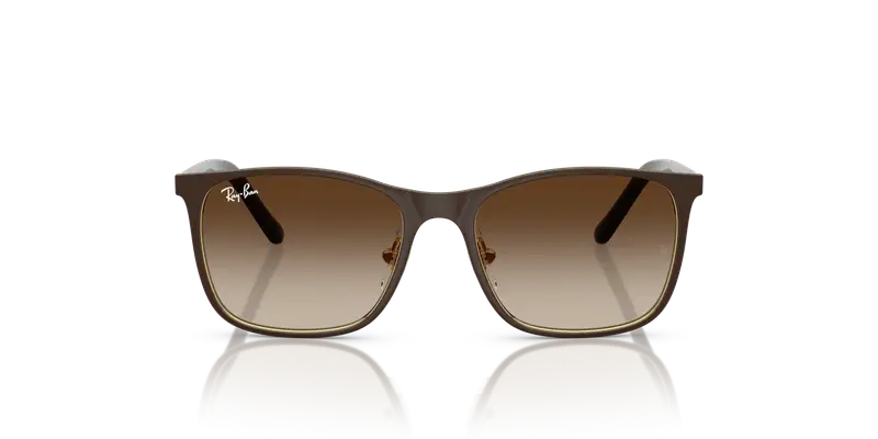 Ray - Ban Bambino RJ9551S 297/13 Occhiali da sole Metallo Marrone Marrone Squadrata Normale Sfumato miniatura 2