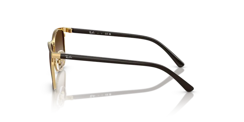 Ray - Ban Bambino RJ9551S 297/13 Occhiali da sole Metallo Marrone Marrone Squadrata Normale Sfumato miniatura 3