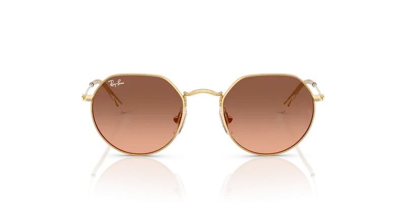 Ray - Ban Bambino RJ9565S JUNIOR JACK 223/46 Occhiali da sole Metallo Oro Rosa Geometrica Normale Sfumato miniatura 2