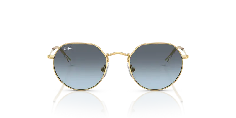 Ray - Ban Bambino RJ9565S JUNIOR JACK 223/V1 Occhiali da sole Metallo Oro Blu Geometrica Normale Sfumato miniatura 2