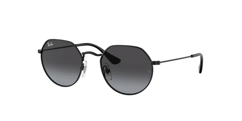 Ray - Ban Bambino RJ9565S JUNIOR JACK 287/8G Occhiali da sole Metallo Nero Grigio Geometrica Normale Sfumato
