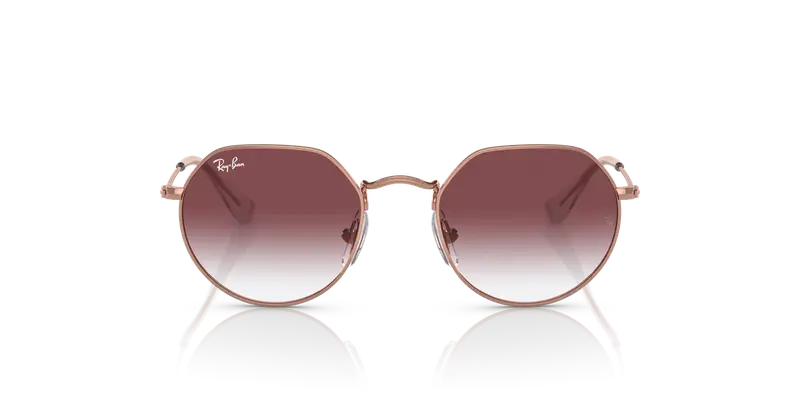 Ray - Ban Bambino RJ9565S JUNIOR JACK 291/8H Occhiali da sole Metallo Oro Viola Geometrica Normale Sfumato miniatura 2