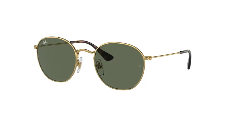 Ray - Ban Bambino RJ9572S JUNIOR ROB 223/71 Occhiali da sole Metallo Oro Verde Geometrica Normale