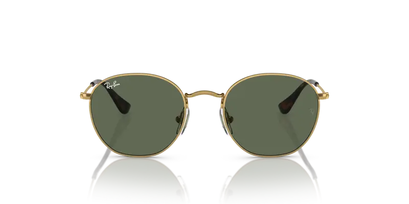 Ray - Ban Bambino RJ9572S JUNIOR ROB 223/71 Occhiali da sole Metallo Oro Verde Geometrica Normale miniatura 2