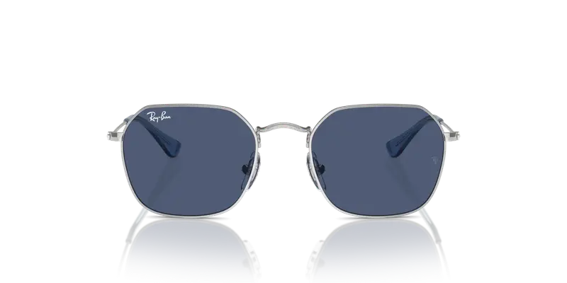 Ray - Ban Bambino RJ9594S 212/80 Occhiali da sole Metallo Argento Blu Geometrica Normale miniatura 2