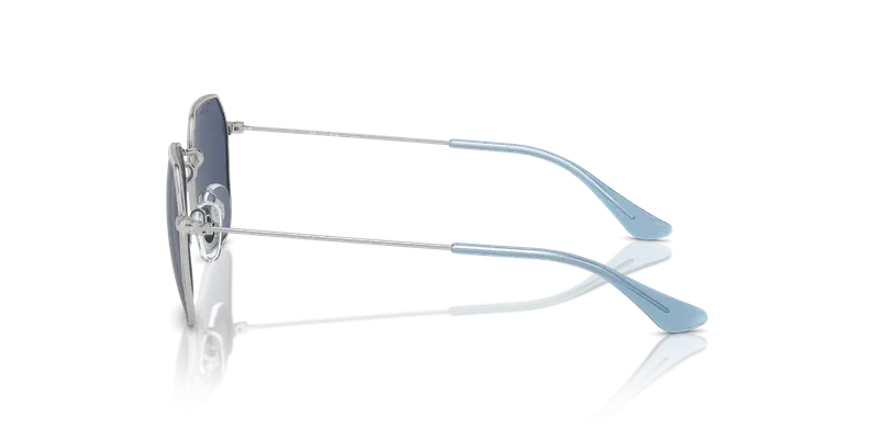 Ray - Ban Bambino RJ9594S 212/80 Occhiali da sole Metallo Argento Blu Geometrica Normale miniatura 3