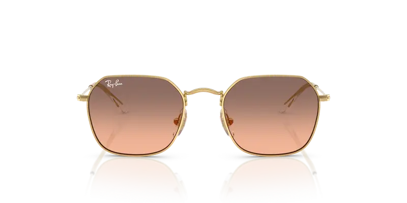 Ray - Ban Bambino RJ9594S 223/46 Occhiali da sole Metallo Oro Rosa Geometrica Normale Sfumato miniatura 2