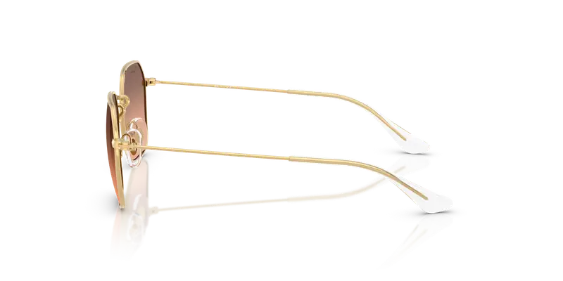 Ray - Ban Bambino RJ9594S 223/46 Occhiali da sole Metallo Oro Rosa Geometrica Normale Sfumato miniatura 3