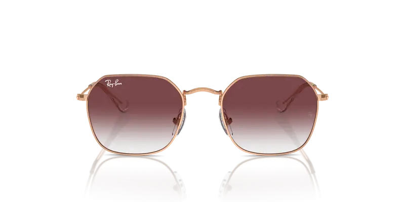 Ray - Ban Bambino RJ9594S 291/8H Occhiali da sole Metallo Oro Viola Geometrica Normale Sfumato miniatura 2