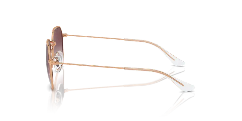 Ray - Ban Bambino RJ9594S 291/8H Occhiali da sole Metallo Oro Viola Geometrica Normale Sfumato miniatura 3