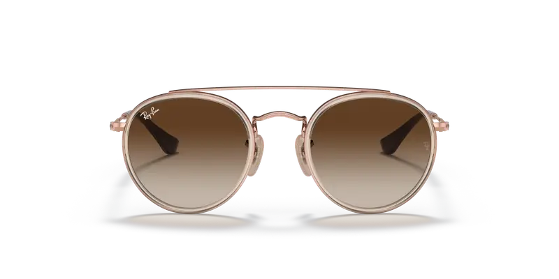 Ray - Ban Bambino RJ9647S 288/13 Occhiali da sole Metallo Marrone Marrone Rotonda Normale Sfumato miniatura 2