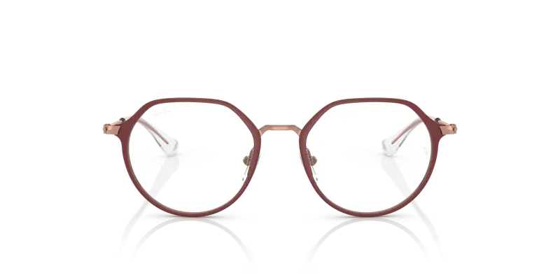 Ray - Ban Bambino RY1058 4077 Montature da vista Metallo Bordeaux Geometrica miniatura 2