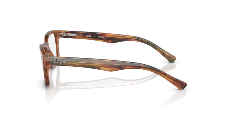 Ray - Ban Bambino RY1531 3923 Montature da vista Plastica Trasparente marrone Squadrata miniatura 3