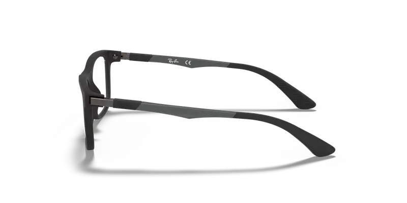 Ray - Ban Bambino RY1549 3633 Montature da vista Iniettato Nero Squadrata miniatura 3