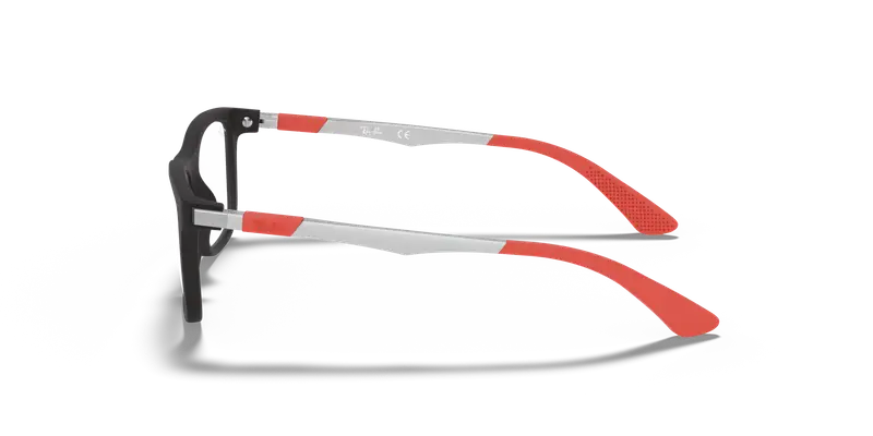 Ray - Ban Bambino RY1549 3652 Montature da vista Iniettato Nero Squadrata miniatura 3