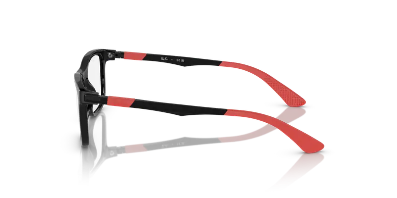 Ray - Ban Bambino RY1549 3941 Montature da vista Iniettato Nero Squadrata miniatura 3