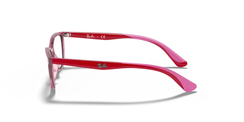 Ray - Ban Bambino RY1586 3777 Montature da vista Plastica Rosso Squadrata miniatura 3