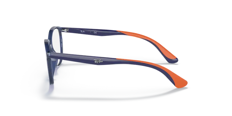 Ray - Ban Bambino RY1598 3775 TRANSPARENT BLUE Montature da vista Plastica Blu Squadrata miniatura 3