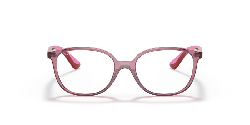 Ray - Ban Bambino RY1598 3777 TRANSPARENT RED Montature da vista Plastica Rosso Squadrata miniatura 2