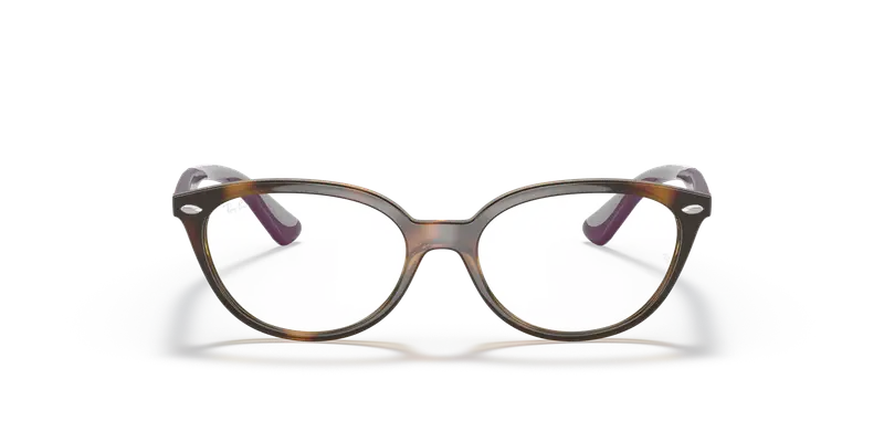 Ray - Ban Bambino RY1612 3904 Montature da vista Plastica Havana Cat Eye miniatura 2