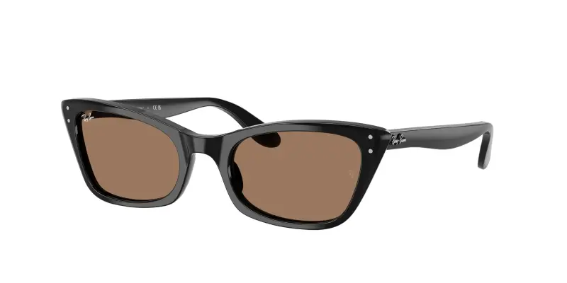 Donna Ray - Ban RB2299 LADY BURBANK 901/73 Occhiali da sole Acetato Nero Marrone Cat Eye Normale