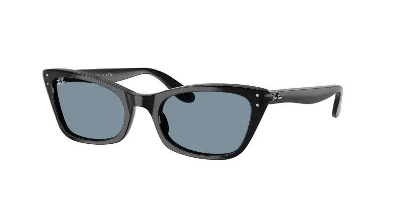 Donna Ray - Ban RB2299 LADY BURBANK 901/R5 Occhiali da sole Acetato Nero Blu Cat Eye Normale