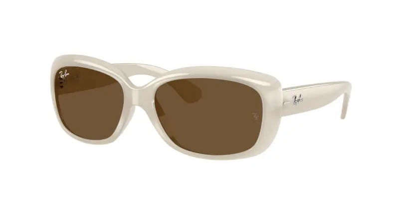 Donna Ray - Ban RB4101 JACKIE OHH 688753 Occhiali da sole Nylon Beige Marrone Farfalla Normale