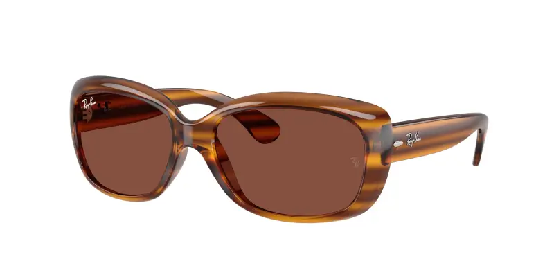 Donna Ray - Ban RB4101 JACKIE OHH 820/C5 Occhiali da sole Nylon Rosso Rosso Farfalla Normale