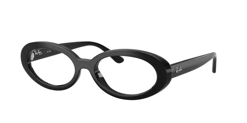 Donna Ray - Ban RX2223V 2000 Montature da vista Acetato Nero Trasparente Rotonda Normale