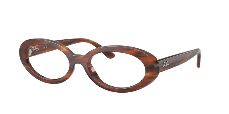 Donna Ray - Ban RX2223V 2144 Montature da vista Acetato Marrone Trasparente Rotonda Normale