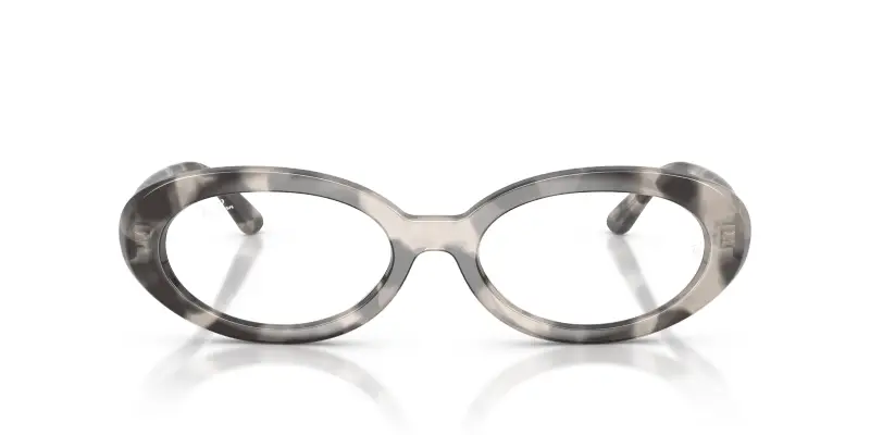 Donna Ray - Ban RX2223V 8480 Montature da vista Acetato Grigio Trasparente Rotonda Normale miniatura 3