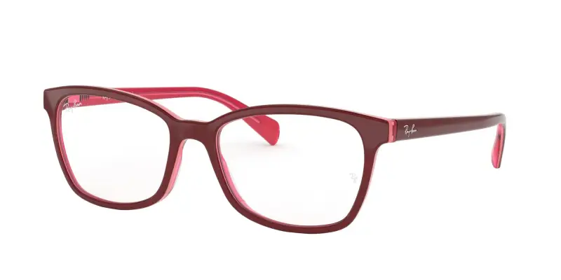 Donna Ray - Ban RX5362 5777 Montature da vista Acetato Rosso Trasparente Farfalla Normale