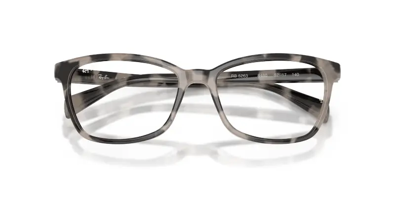 Donna Ray - Ban RX5362 8480 Montature da vista Acetato Grigio Trasparente Farfalla Normale miniatura 2