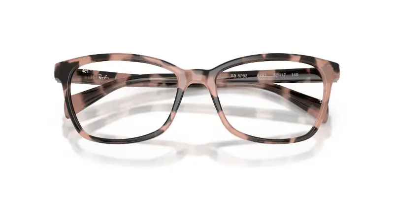 Donna Ray - Ban RX5362 8481 Montature da vista Acetato Rosa Trasparente Farfalla Normale miniatura 2