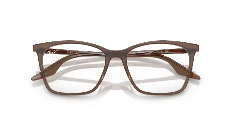 Donna Ray - Ban RX5422 8504 Montature da vista Acetato Marrone Trasparente Cat Eye Normale miniatura 2