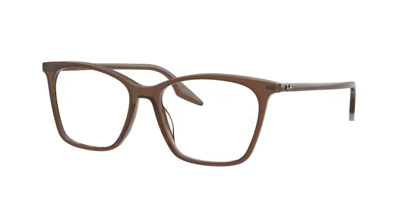 Donna Ray - Ban RX5422 8504 Montature da vista Acetato Marrone Trasparente Cat Eye Normale