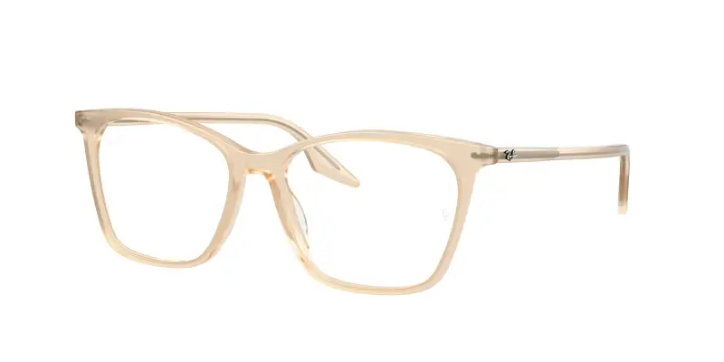 Donna Ray - Ban RX5422 8505 Montature da vista Acetato Beige Trasparente Cat Eye Normale